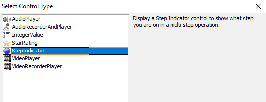 Selectstepindicator
